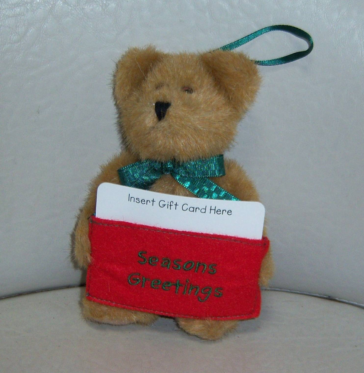 Seasons Greetings-Boyds Bears Gift Card Holder/Ornament #94985CC Country Clutter Exclusive ***RARE*** *