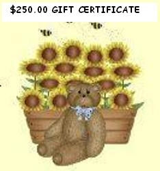 Boyds Bears Store $250.00 GIFT CERTIFICATE *
