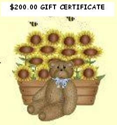 Boyds Bears Store $200.00 GIFT CERTIFICATE *