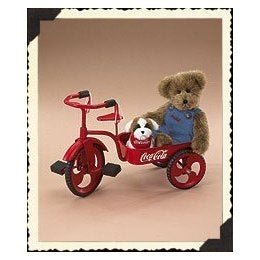 Craig Dog Tricycle Set-Boyds Bears#919917 Coca Cola Exclusive ***RARE*** *