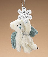 LET IT SNOW DANGLING WHITE ANGEL BEAR-BOYDS BEARS ORNAMENT #562928 ***HARD TO FIND*** *