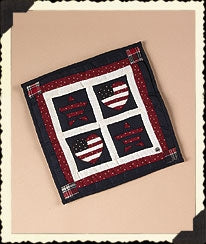 STARS AND STRIPES FOREVER QUILT-BOYDS BEARS ACCESSORY #6827 *