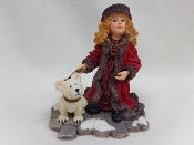 Lara with Peary...Moscow at Midnight-Boyds Bears Resin Dollstone Yesterday's Child  #3564