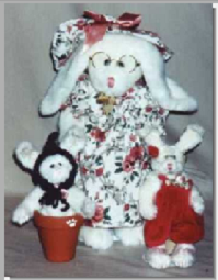 Ms. Magnolia & Friends-Boyds Bears Bunny Rabbit Hare QVC Set  #unknown QVC Exclusive