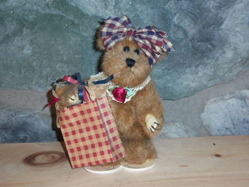 Judith G Collection Shopping Bear-Boyds Bears ***RARE*** *