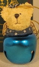 Angel Bear on Jingle Bell-Boyds Bears Bearstone Ornament #99017VRSN-5 *