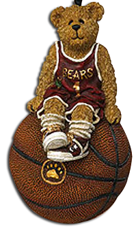 HOOPSTER-BOYDS BEARS BASKETBALL RESIN ORNAMENT #257061 *