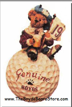 McDuffer...The 19th Hole-Boyds Bears Bearstone Golf Ornament #25719 *