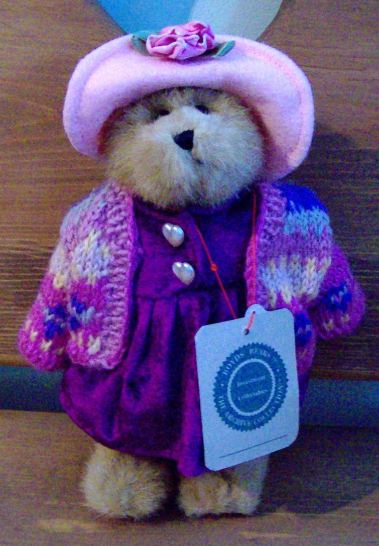 Bailey-Boyds Bears #unknown Shiny Purple Dress QVC Exclusive ***RARE*** *