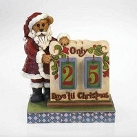 St. Nick's Christmas Countdown Calender-Boyds Bears Resin #4022307 Jim Shore Exclusive