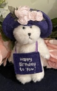 Lil H.B.-Boyds Mini Message Bears Happy Birthday #916105