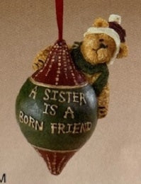 A Sister is a Born Friend-Boyds Bears Bearstone Ornament #257707