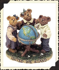 Jean, Chris & Mike...United We Stand-Boyds Bears Bearstone #228401SM BBC Exclusive *