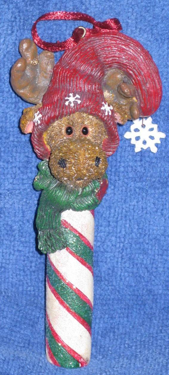 Monty Dandycane - Boyds Bears Moose Ornament #257029 *