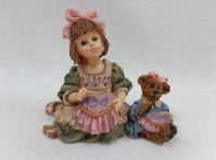 Alyssa with Caroline...A Stitch in Time-Boyds Bears Yesterday's Child Dollstone #3539