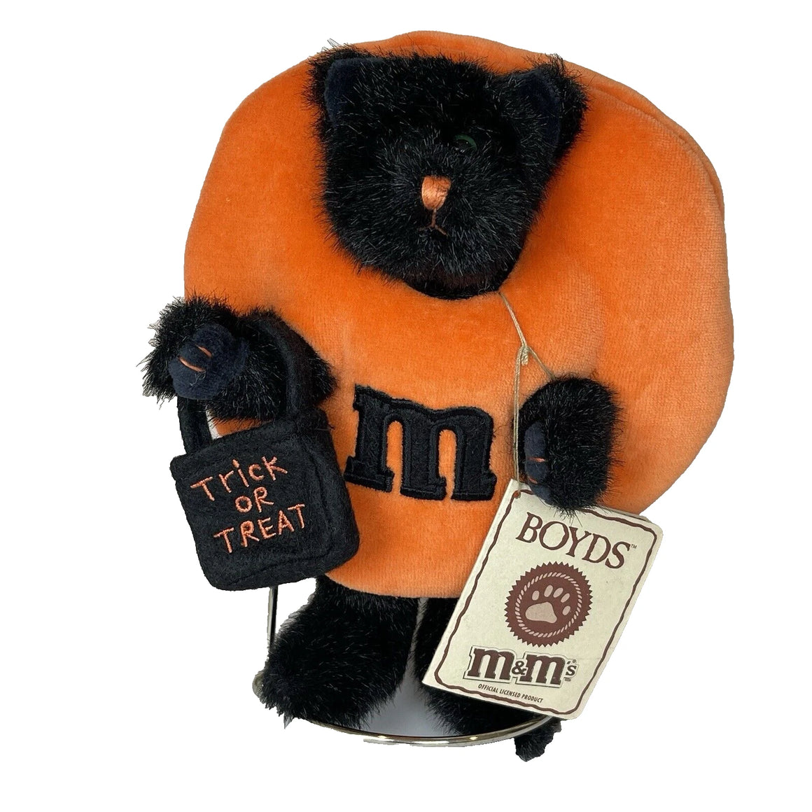 Trixie-Boyds Bears Black Halloween Kitty Cat #919025 M&M Exclusive
