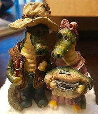 Irwin & Terri Crockpot...Now Yer Cookin'-Boyds Bears Bearstone Crocodiles #2442