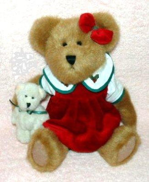 MOMMA HOLLYBEARY WITH BABY JINGLES-BOYDS BEARS #99893V QVC EXCLUSIVE ***RARE***