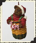Peppermint Elfbeary-Boyds Bears Bearstone Ornament #257042LB Longaberger Exclusive