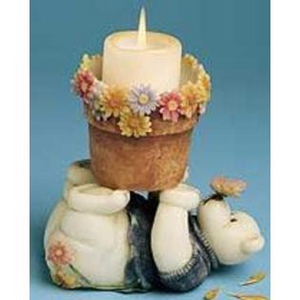 Arran...I'll Light Your Way-Boyds Bears Tender Time  Candle Holder #86051