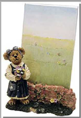 Abby T. Bearymuch...Yours Truly-Boyds Bears Bearstone Picture Frame #27360