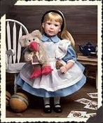 Alice with Beaker and Pokey-Boyds Bears Porcelain Doll #4956