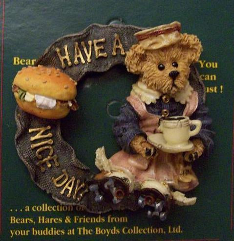 Waitress Alice Spillin'...Have a Nice Day-Boyds Bears Pin #26123