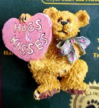 Andy...Hugs and Kisses-Boyds Bears Bearstone Pin #82023