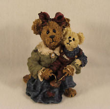 Ava with Christopher...Teach Me to Tie-Boyds Bears Bearstone #228345POG POG Exclusive