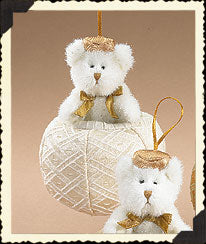 Bear on White Ball-Boyds Bears Ornament #811691