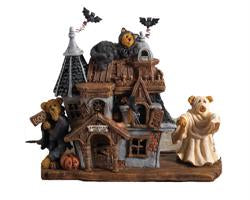 Buffy, Barry and Boo's.. Bearly Scary Haunted House-Boyds Bears Bearstone #4014748 ***Hard to Find***