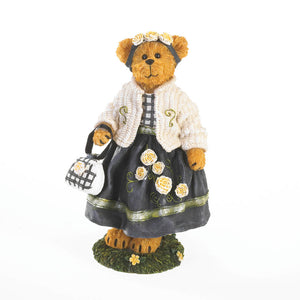 Carley Bearybloom-Boyds Bears Bearstone Carnation January Flower of the Month #4915190