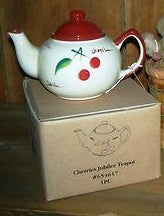 Cherries Jubilee Teapot-Boyds Bears Resin Teapot #654617