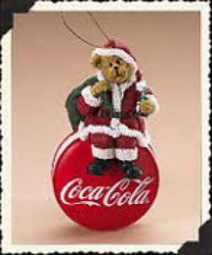 Coke Holiday Ornament-Boyds Bears Resin Ornament #919925 Coca Cola Exclusive