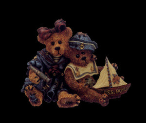 Elvira & Chauncey Fitzbruin-Shipmates-Boyds Bears Nautical Bearstone #2909