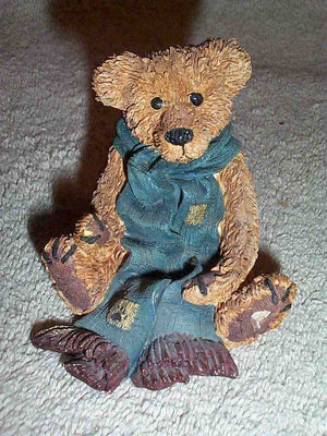 GRENVILLE WITH GREEN SCARF-BOYDS BEARS COLLECTORS BEARSTONE #2003 1E/1088 ***RARE***