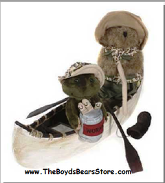 スノーボード TEDDY Jasper T. Fisher with Paddles-Boyds Bears On Bear Pond #C22622 QVC