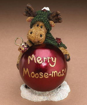 Mervin...Merry Moosemas-Boyds Bears Resin Moose Ornament #25557