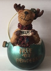 Norm...Free the Reindeer!-Boyds Bears Resin Ornament #25501