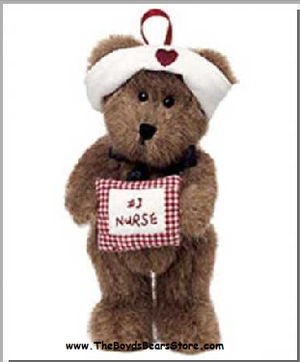 PATIENCE-BOYDS BEARS NURSE ORNAMENT #562505 ***HARD TO FIND***