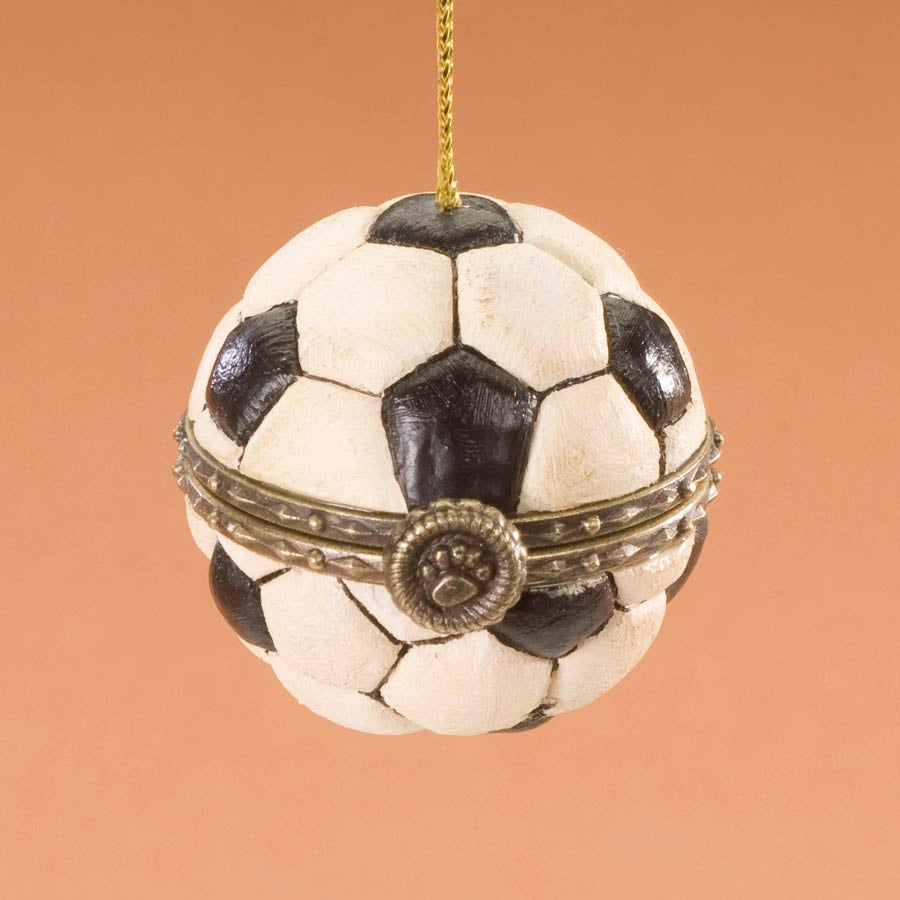 Ready, Set, Goal!-Boyds Bears Treasure Box Soccer Ball Ornament #257570