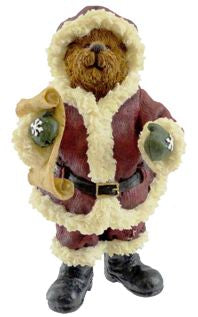 S. C. Kringlebeary-Boyds Bears Resin Santa Shoe Box Bear #3244