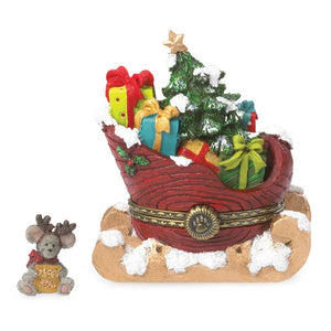 St. Nick's Sleigh with Orville McNibble-Boyds Bears Treasure Box #4041890