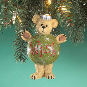 Wish Plump n' Waddle-Boyds Bears Resin Ornament #4016675
