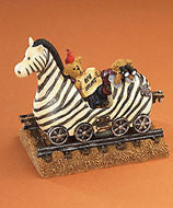 Zeb the Zebra with Zoey and Zac...What a View!-Boyds Bears Bearstone ...