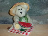 Garson Eating Watermelon-Judith G Exclusive Boyds Bears ***RARE***