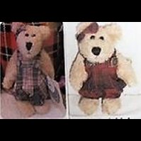 Becky Green and Red Plaid-Boyds Bears #C35948 QVC Exclusive Set ***RARE***