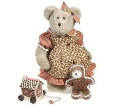 QVC BERRYMAN BEAR 1996 メダル付きテディベア 約27cm Julie Ann Gingerbeary & Cookie-Boyds Bears QVC Exclusives #C20985