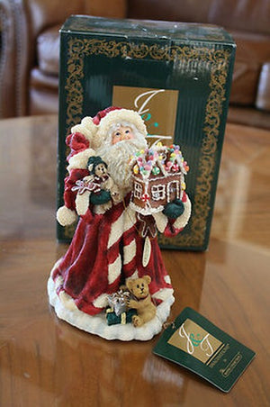 Peppermint Nick-Boyds Bears Lighted Resin Santa #733203