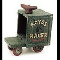 Huck's Soap Box Racer-Boyds Bears Cast Iron Accessory #650758